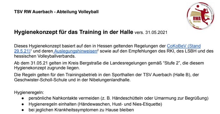 Corona Hygienekonzept Halle Spielbetrieb v20211125